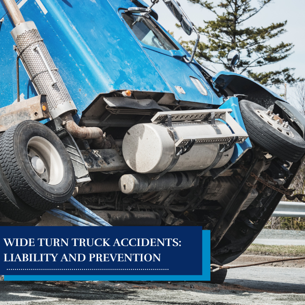 Wide Turn Truck Accidents Liability and Prevention